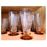 Vintage Etched Glassware