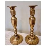 Brass Candleholders and Tapers