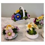 Vintage Porcelain Flower Baskets