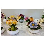 Vintage Porcelain Flower Baskets