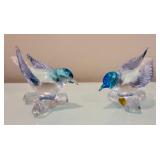 Pair of Murano Glass Birds