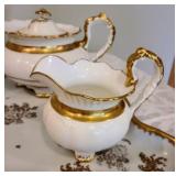 Vintage Gold and White Tea Set