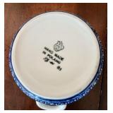 Blue Ceramic Polish Crocks