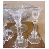 Vintage Cut/Pressed Glass and Baccarat Vase