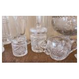 Vintage Cut/Pressed Glass and Baccarat Vase