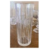 Vintage Cut/Pressed Glass and Baccarat Vase