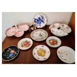 Variety of Decorative Vintage Plates