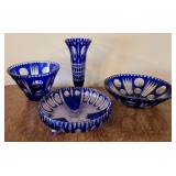 Beautiful Cobalt Blue Glass Items