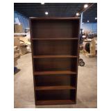 HON 10500 Series Laminate Bookcase, Five-Shelf, 36w x 13-1/8d x 71h, Mahogany