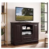 Walker Edison Highboy 48 in. TV Stand with Storage Espresso WQ42BC3ES