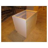 Hampton Bay Courtland Shaker Assembled 36 in. x 34.5 in. x 24 in. Stock Sink Base Kitchen Cabinet in Sterling Gray Finish