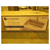 Glacier Bay All-in-One Stainless Steel 33 in. 2-Hole Single Bowl Drop-in Kitchen Sink Kit with Faucet and Strainer