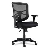 Alera Elusion Series Mesh Mid-Back Swivel/Tilt Office Chair, Black
