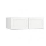 Courtland Shaker Assembled 30 in. x 12 in. x 12 in. Stock Wall Kitchen Cabinet in Polar White Finish