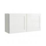 Courtland Shaker Assembled 36 in. x 12 in. x 12 in. Stock Wall Kitchen Cabinet in Polar White Finish