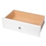24 in. x 8 in. Classic White Wood Deluxe Drawer
