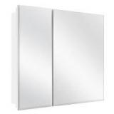 30 in. x 26 in. Frameless Recessed or Surface-Mount Bi-View Medicine Cabinet