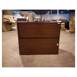 HON 10762NN 10700 Series Mahogany Two-Drawer Lateral Filing Cabinet - 36" x 20" x 29 1/2"