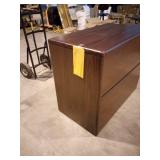 HON 10762NN 10700 Series Mahogany Two-Drawer Lateral Filing Cabinet - 36" x 20" x 29 1/2"