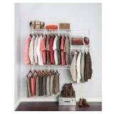 ShelfTrack 13 in. D x 72 in. W x 48 in. H Wire Closet System Organizer Kit