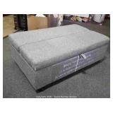 DRAYPER SLEEPER OTTOMAN W/ Sleeper memory foam in Gray
