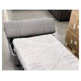 DRAYPER SLEEPER OTTOMAN W/ Sleeper memory foam in Gray