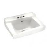 Aragon Wall-Mounted Bathroom Sink in White