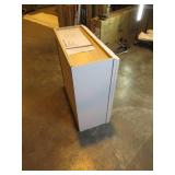 Courtland Shaker Assembled 30 in. x 30 in. x 12 in. Stock Wall Kitchen Cabinet in Polar White Finish (Back Damage Minor Re Glue)