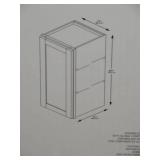 Courtland Shaker Assembled 12 in. x 30 in. x 12 in. Stock Wall Kitchen Cabinet in Polar White Finish