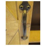 Cates 8 in. x 22 in. x 28 in. Rustic Brown Wood Decorative Cabinet Wall Shelf