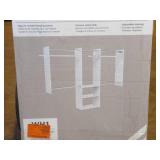 Deluxe 60 in. W - 96 in. W White Wood Closet System