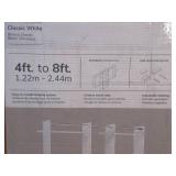 Deluxe 60 in. W - 96 in. W White Wood Closet System