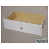 24 in. x 8 in. Classic White Wood Deluxe Drawer