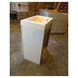 Shaila 24.5 in. W Bath Vanity in White with Cultured Marble Vanity Top in White with White Basin