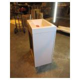 Shaila 24.5 in. W Bath Vanity in White with Cultured Marble Vanity Top in White with White Basin