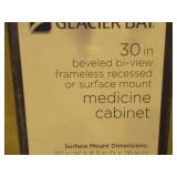 30 in. x 26 in. Frameless Recessed or Surface-Mount Bi-View Medicine Cabinet