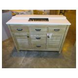 Stanhope 49 in. Reclaimed Oak Single Vanity with Crystal White Engineered Stone Vanity Top and Undermount Sink