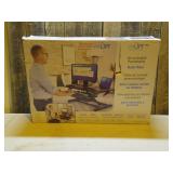 Seville Classics airLIFT PRO 35.4" Electric Sit-Stand Desk Riser with USB Charging Port & Tablet Slot