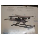 Seville Classics airLIFT PRO 35.4" Electric Sit-Stand Desk Riser with USB Charging Port & Tablet Slot