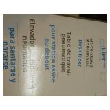 Seville Classics airLIFT PRO 35.4" Electric Sit-Stand Desk Riser with USB Charging Port & Tablet Slot