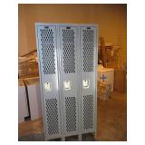 Heavy-Duty Ventilated (HDV) Stock Lockers - Single Tier 3-Wide (36 x 15 x 78)