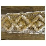 Bazaar Sabian White/Grey 5 ft. x 7 ft. Geometric Polypropylene Area Rug