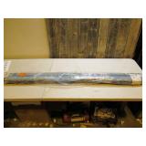 Border Navy Aqua 5 ft. x 7 ft. Indoor/Outdoor Area Rug