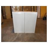 Courtland Shaker Assembled 30 in. x 30 in. x 12 in. Stock Wall Kitchen Cabinet in Polar White Finish