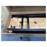 HUSKY 4 ft. Black Solid Wood Workbench