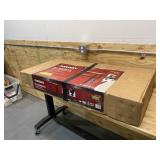HUSKY 4 ft. Black Solid Wood Workbench