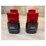 MILWAUKEE M12 12-Volt Lithium-Ion Battery Charger with 2- M12 12-Volt Lithium-Ion Compact Battery Packs (1.5Ah)