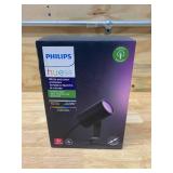 PHILIPS HUE White and Color Ambiance Low Voltage Outdoor LED Lily Black Landscape Smart Light Extension