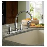 MOEN Brecklyn 2-Handle Standard Kitchen Faucet with Side Sprayer in Spot Resist Stainless