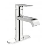 MOEN Genta Single Hole Single-Handle Bathroom Faucet in Chrome